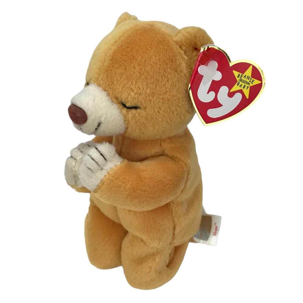 ty Original Beanie Baby Hope Bear Plush